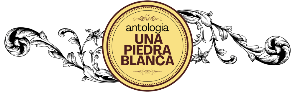 Logo de antología Una piedra blanca