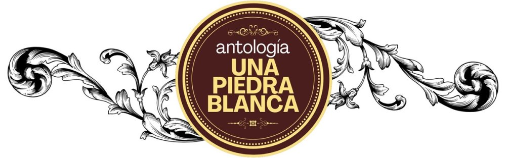 Logo de antología Una piedra blanca