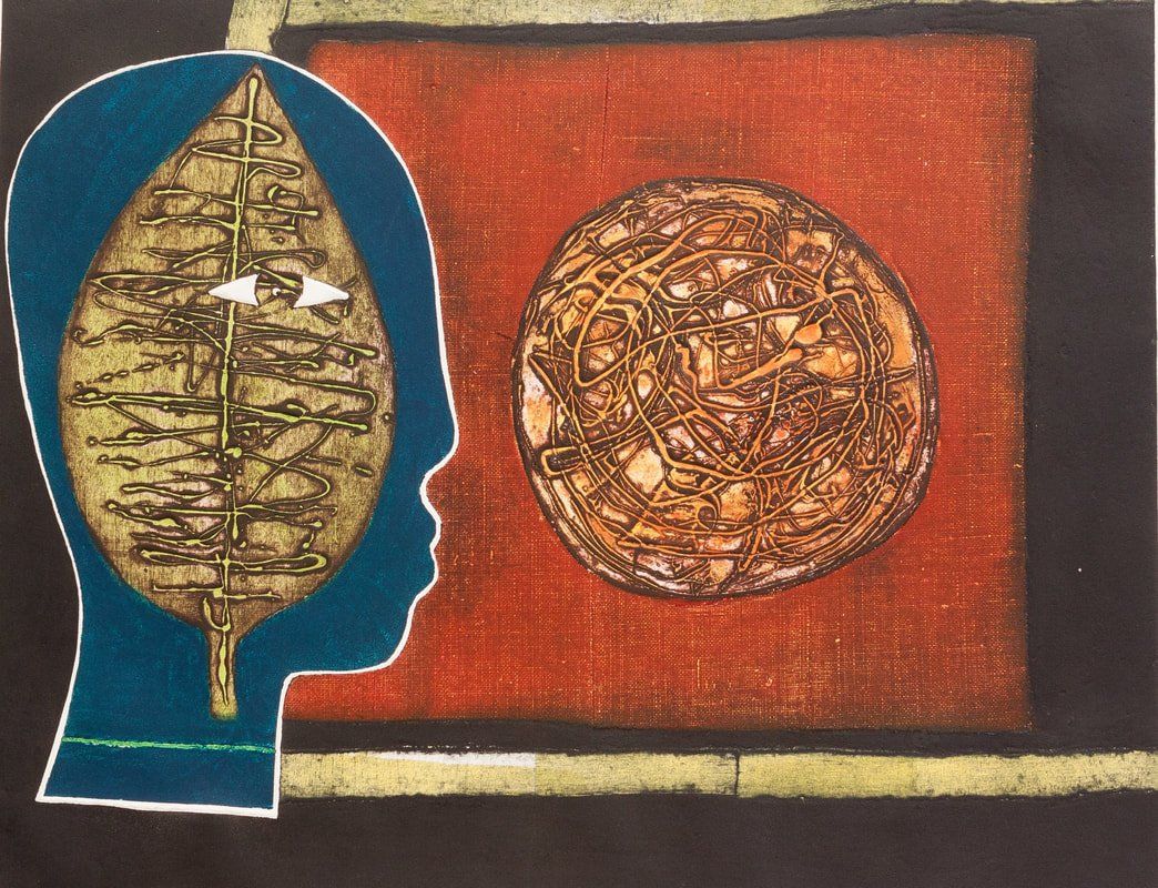 "Noticias", colagrafía de Eduardo Roca "Choco".