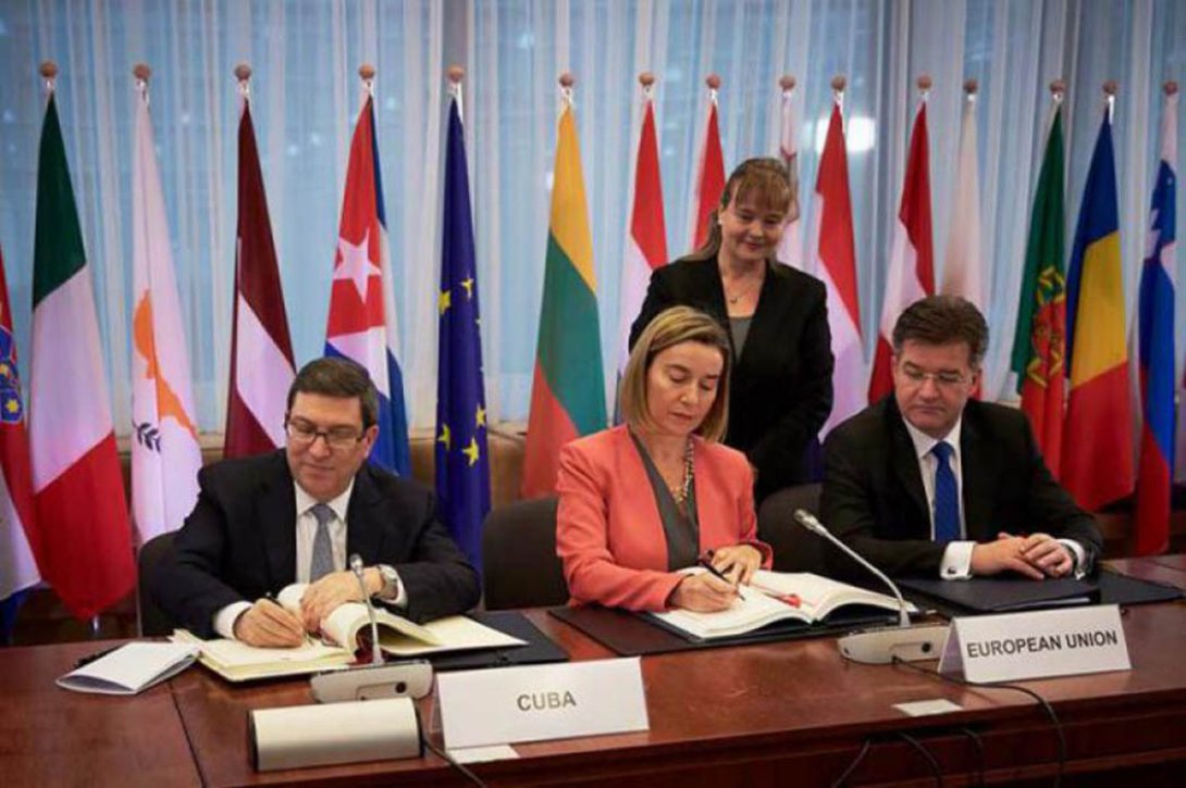 Cuba y la Unión Europea suscriben Acuerdo de Diálogo Político y Cooperación.