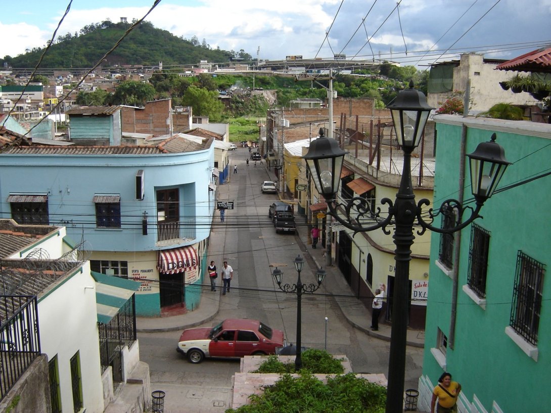 Calle de Tegucigalpa, Honduras.