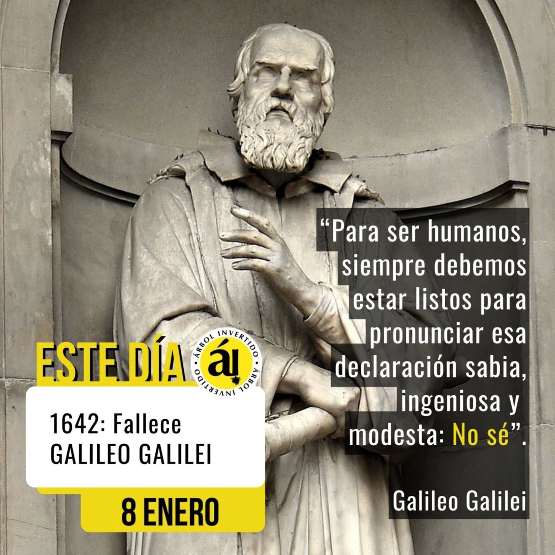 Este Día. Enero 8. Fallece Galileo Galilei
