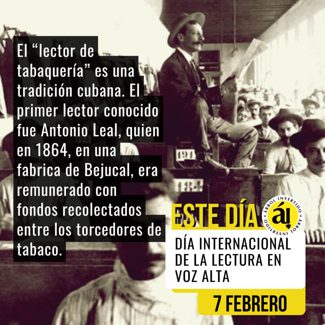 Postal Este Día. 7 Febrero. Dia de la lectura en voz alta