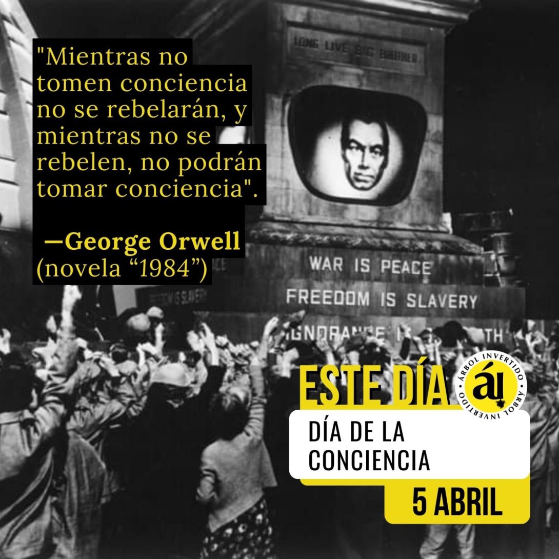 Postal Este Día. 5 Abril. Día de la conciencia