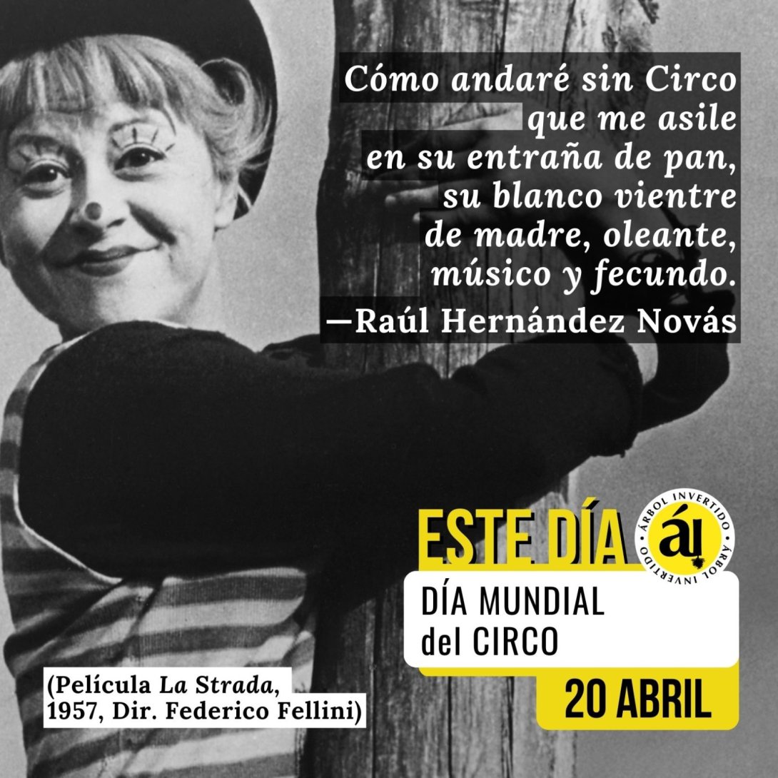 Postal Este Día. 20 Abril. Día mundial del circo