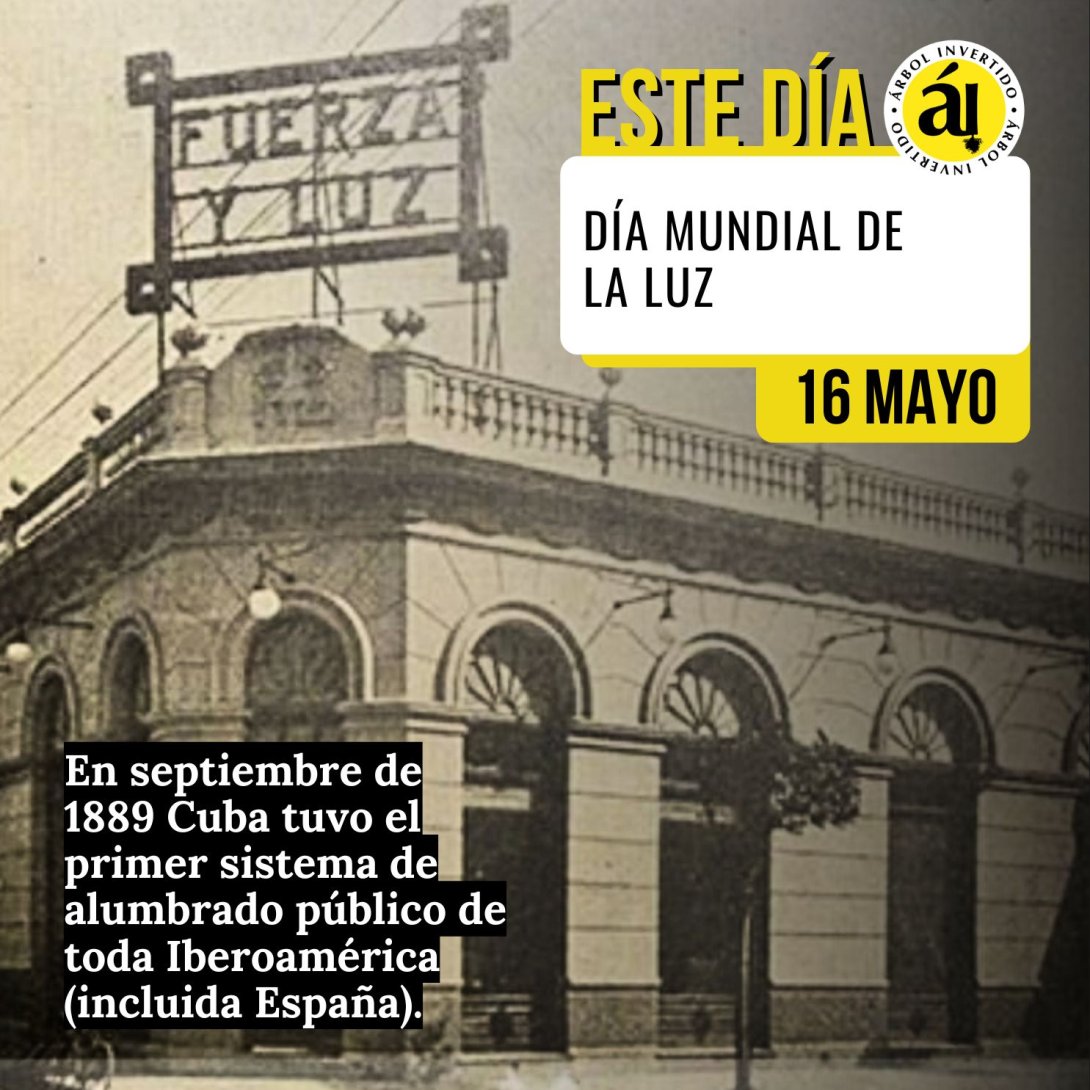 Postal Este Día. 16 Mayo. Día mundial de la luz