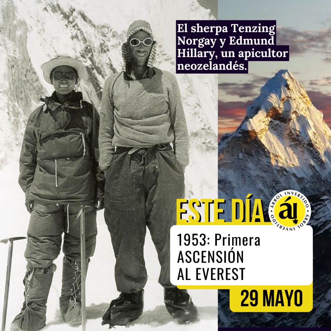 Postal Este Día. 29 Mayo. Primera ascensión al monte Everest