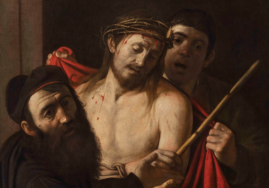 Caravaggio: "Ecce Homo" (1606-1609), detalle.