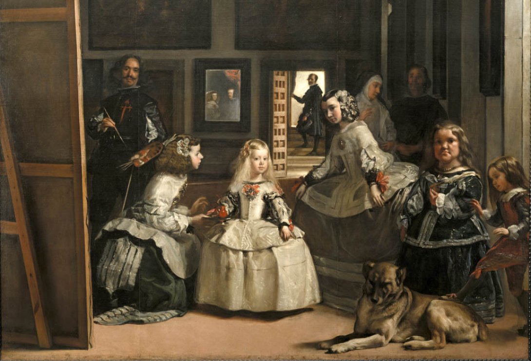 Diego Velázquez: "Las meninas" (1656), detalle.