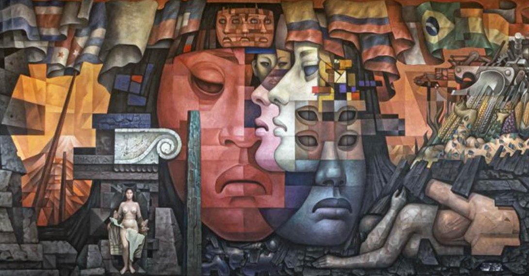 Jorge González Camarena: "Presencia de América Latina" (1965), fragmento.