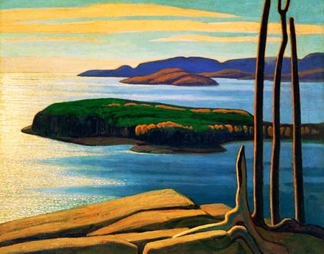 Lawren Harris: "El sol de la tarde en el Lago Superior" (1924).