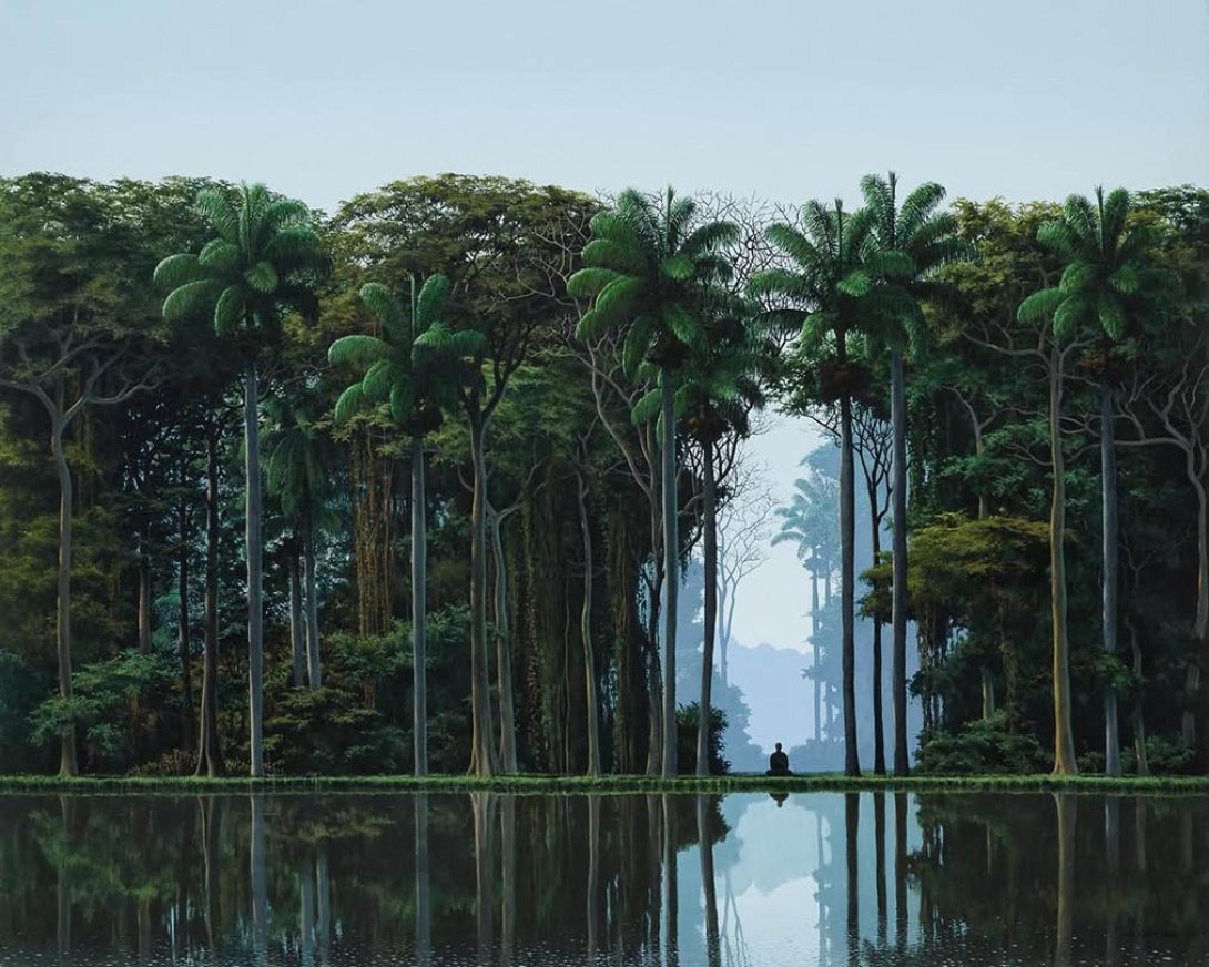 Tomás Sánchez: "Meditador" (1995).