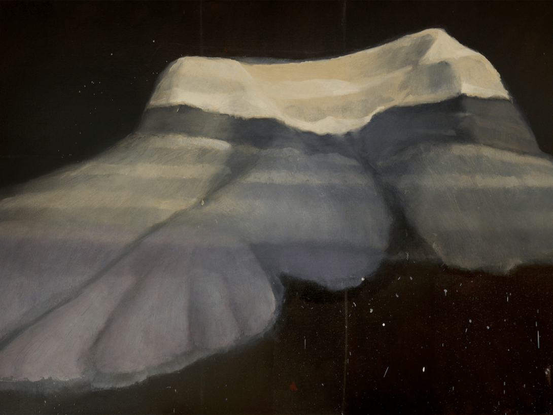 "Antes de la lluvia", de la serie "Bad lands", 2019. (Óleo sobre lienzo / 178x260cm).