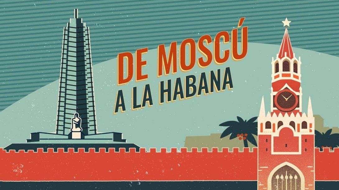 Logotipo del podcast conjunto del medio oficial cubano "Cubadebate" y la agencia estatal rusa "Sputnik", lanzado en 2025.