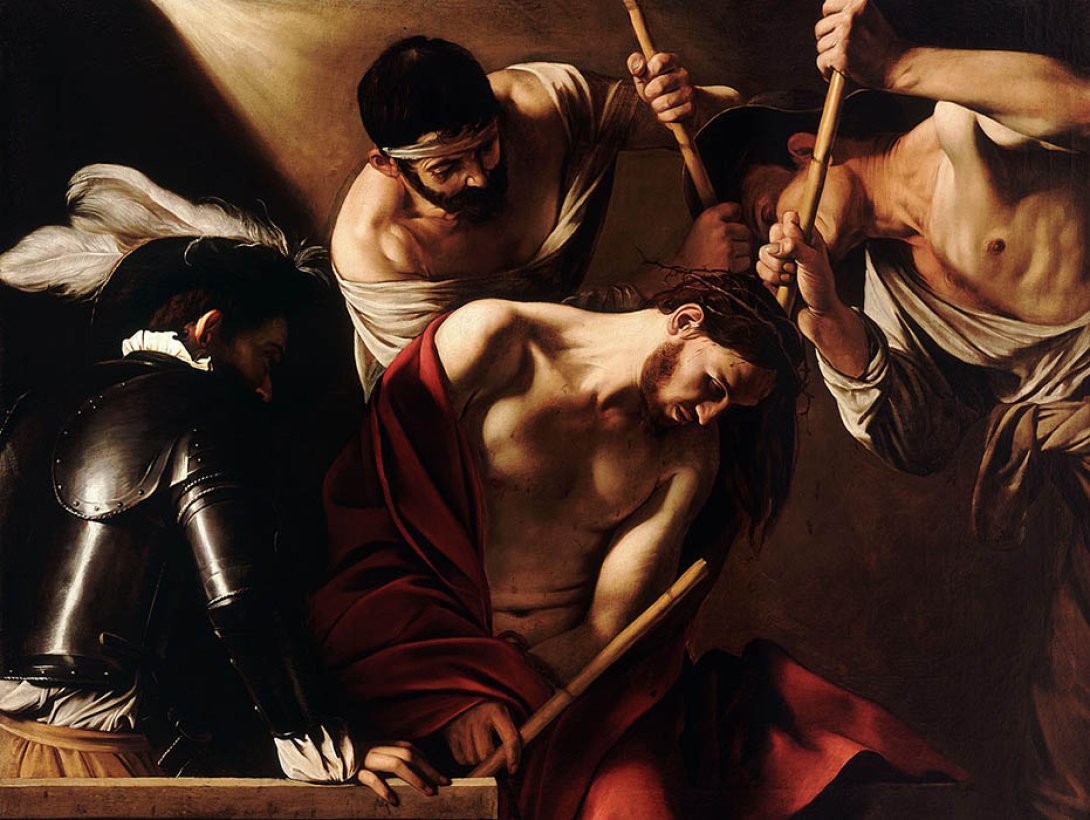 Caravaggio: "La coronación de espinas" (1603).