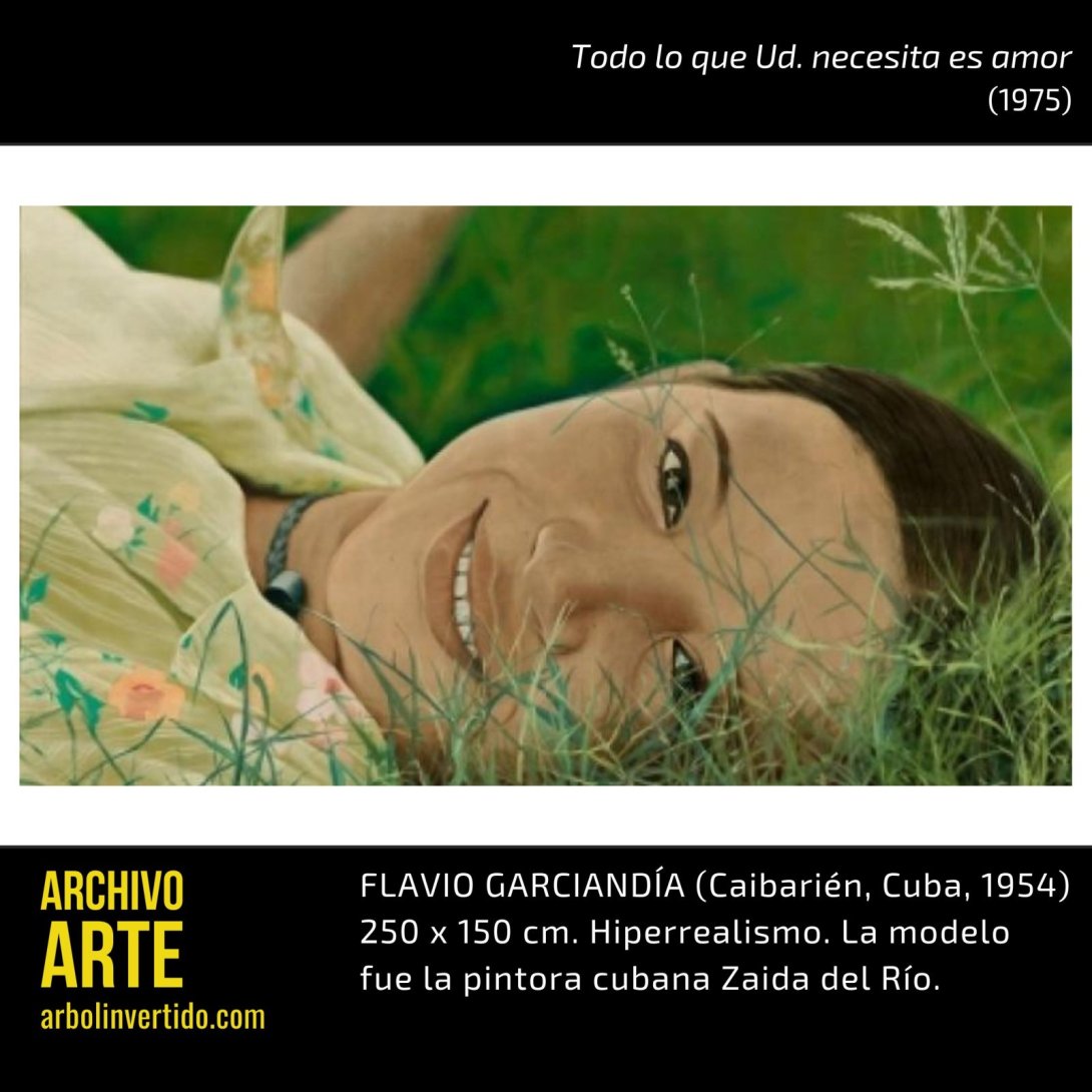 Archivo arte. Cuadro de Flavio Garciandía, Todo lo que necesitas es amor.