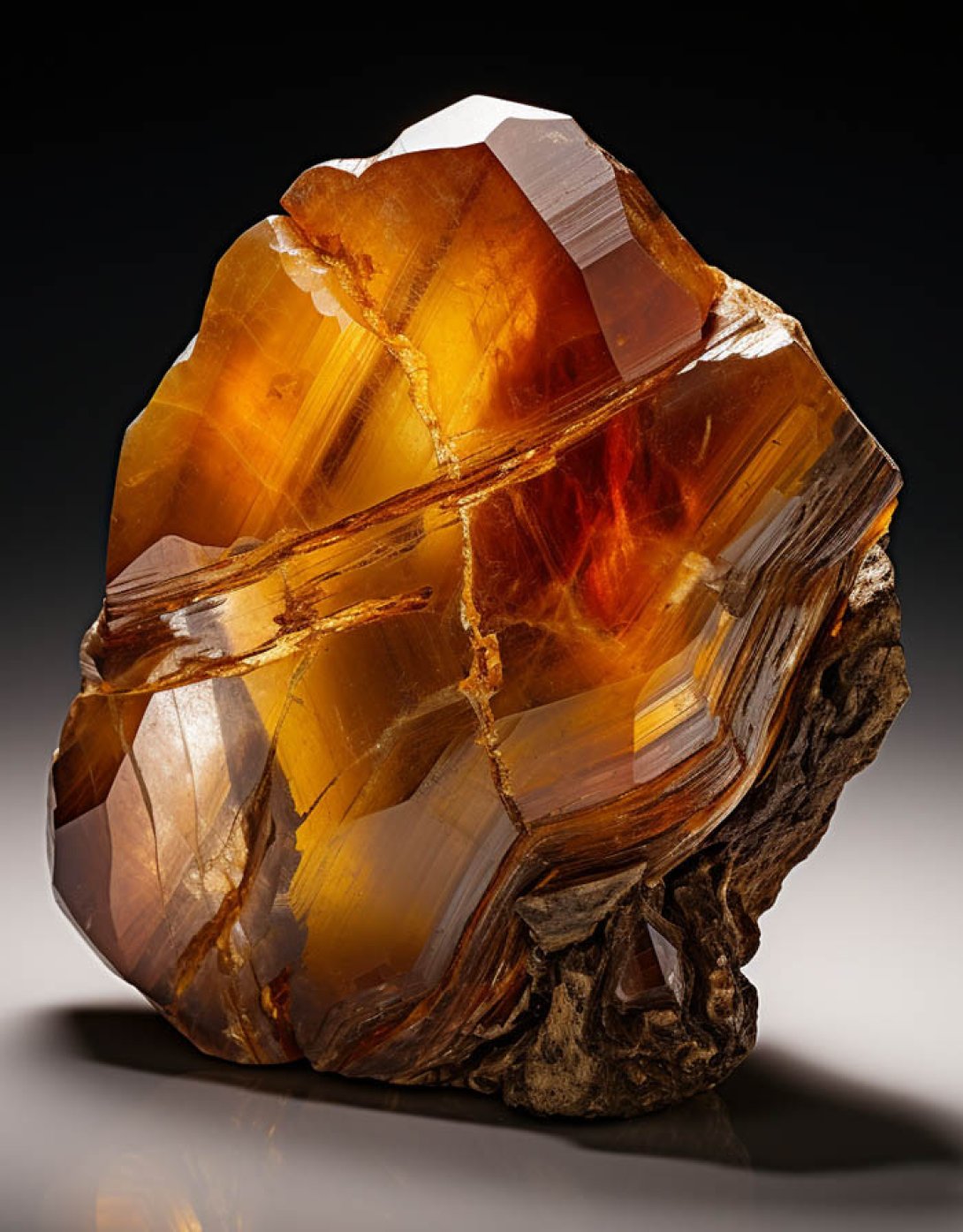 Madera fósil cristalizada.