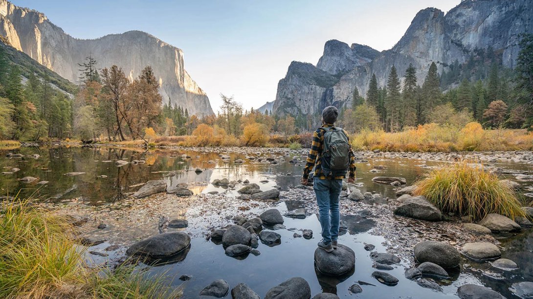 Ecoturismo en el Parque Nacional Yosemite, California.