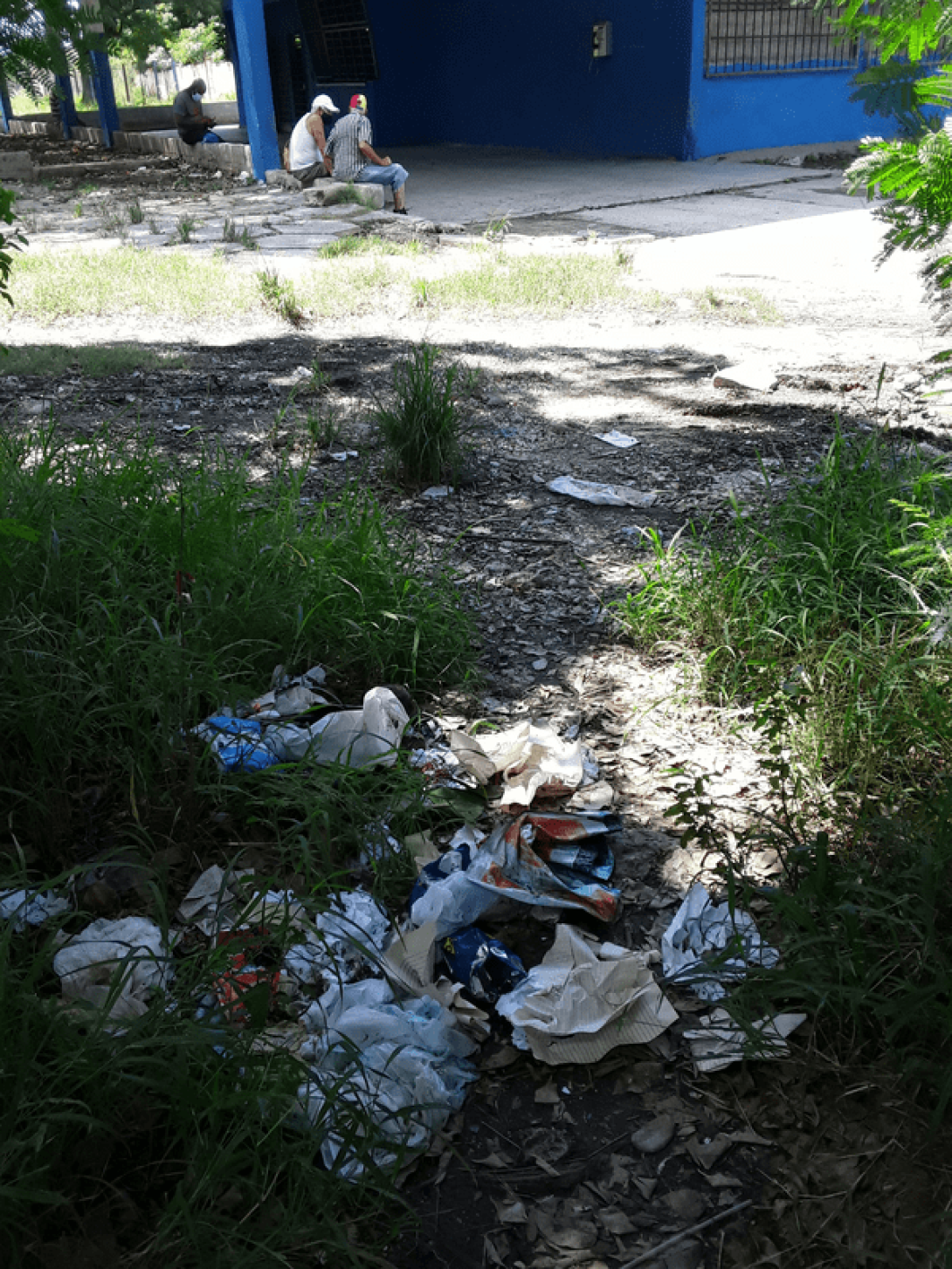 Basura en la calle.