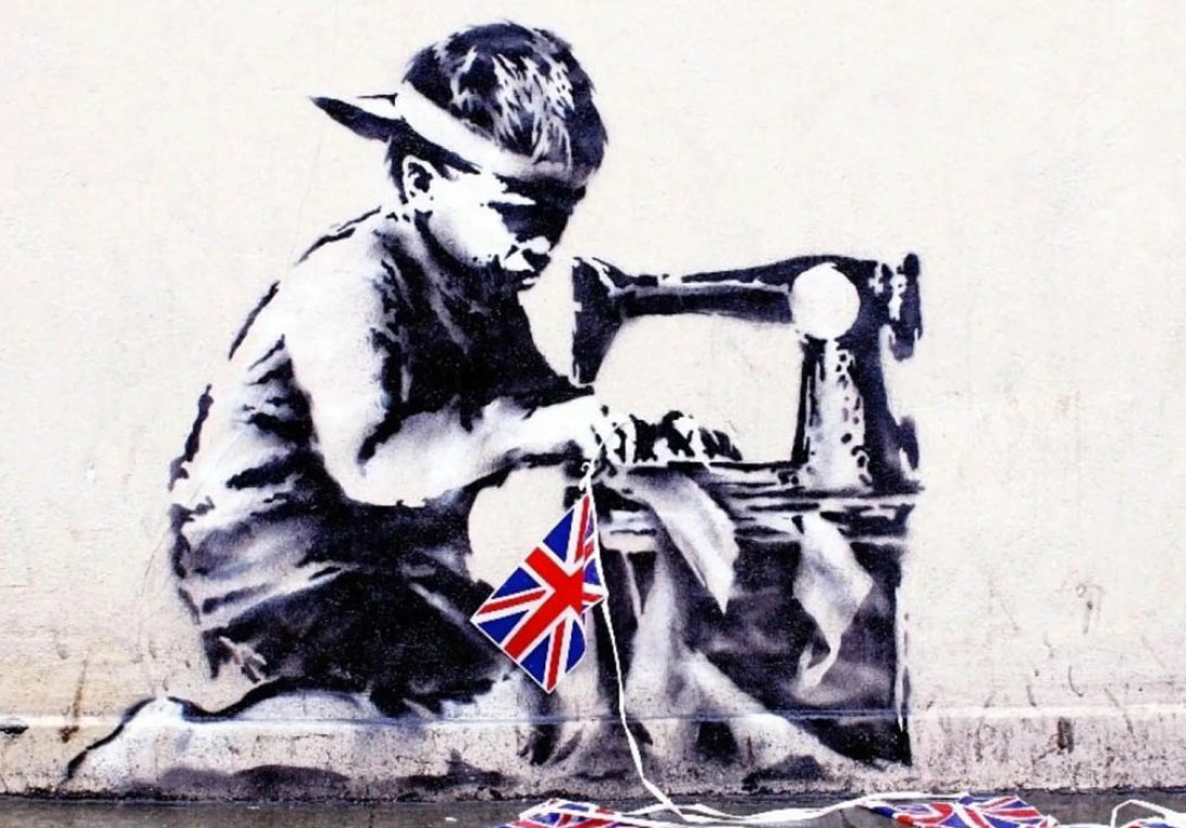 Banksy: "Trabajo esclavo" (2012).