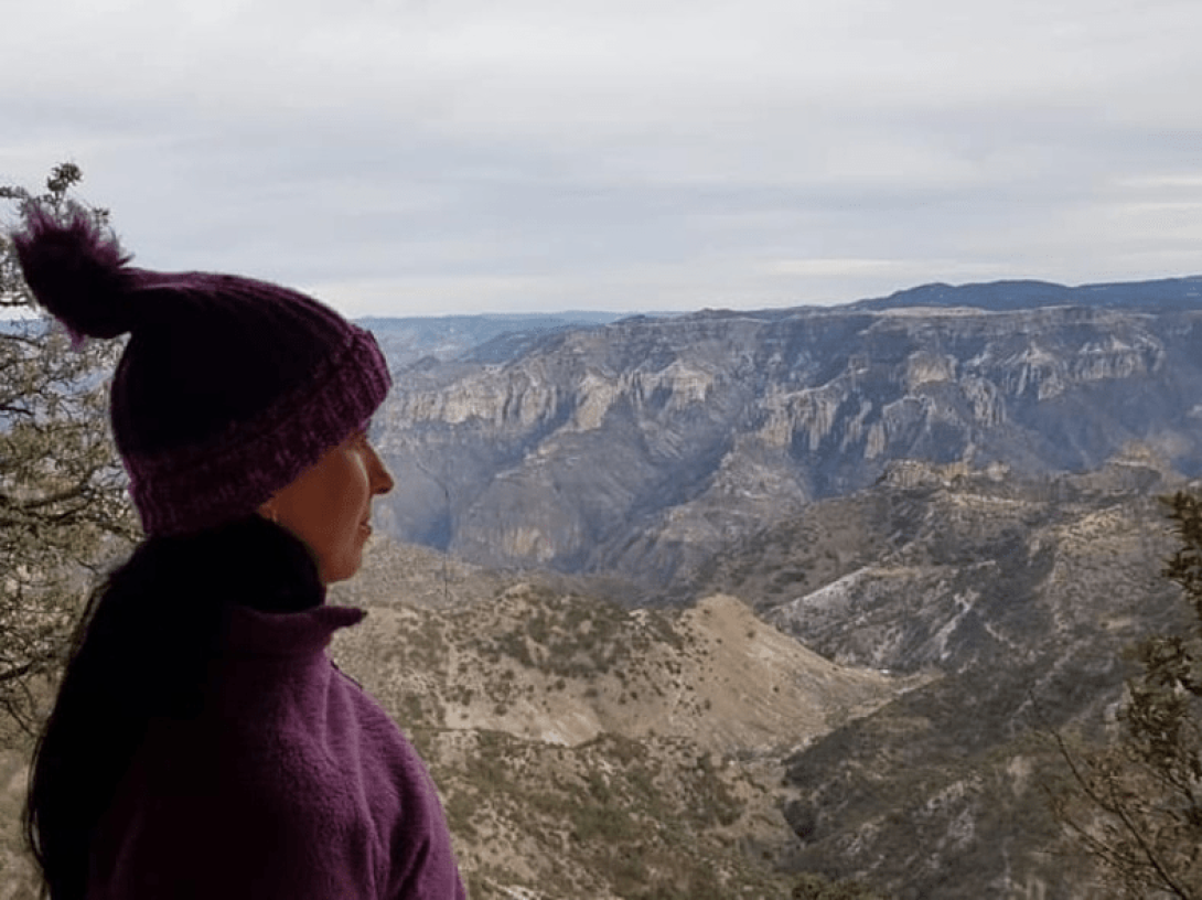 Barrancas del Cobre, Sierra Tarahumara, Chihuahua, México, el día después de haber corrido la ultramaratón “Caballo Blanco”, en 2019. 