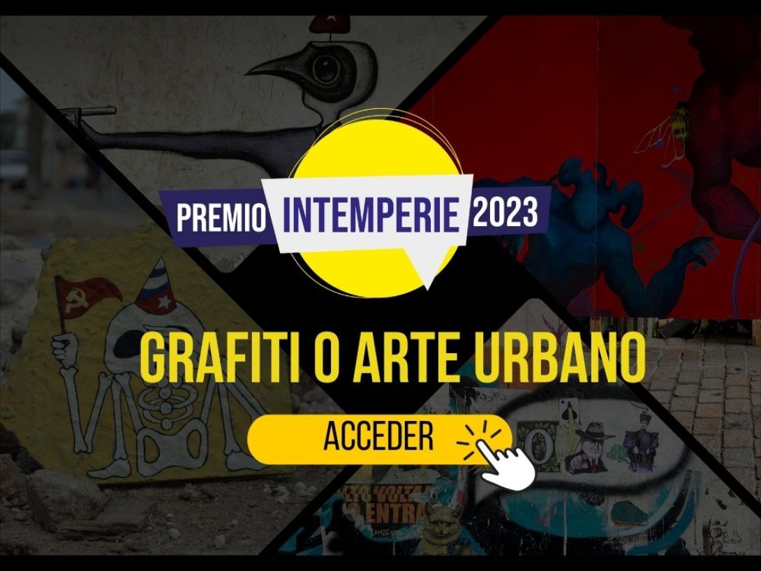 Grafiti o arte urbano Poesía Visual Premio Intemperie 2023