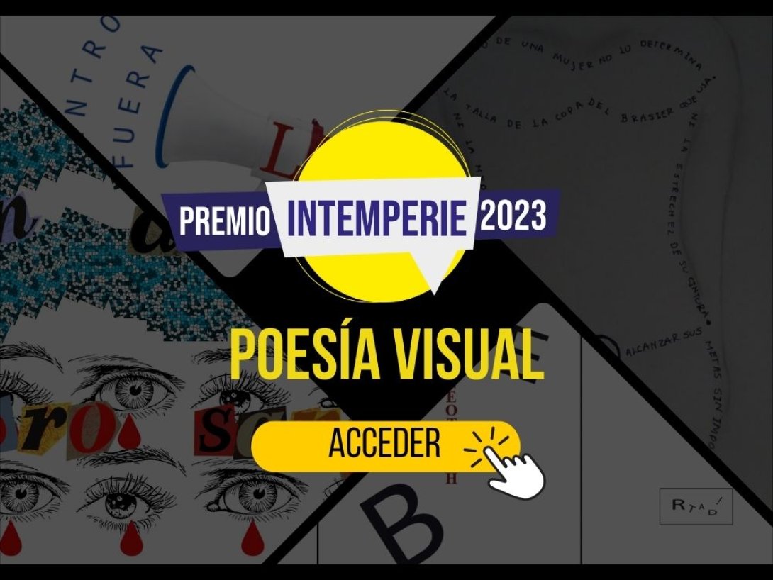 Portada Galería Poesía Visual Premio Intemperie 2023