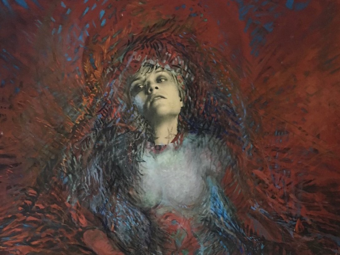 Pintura de Sylvia Baldeon.