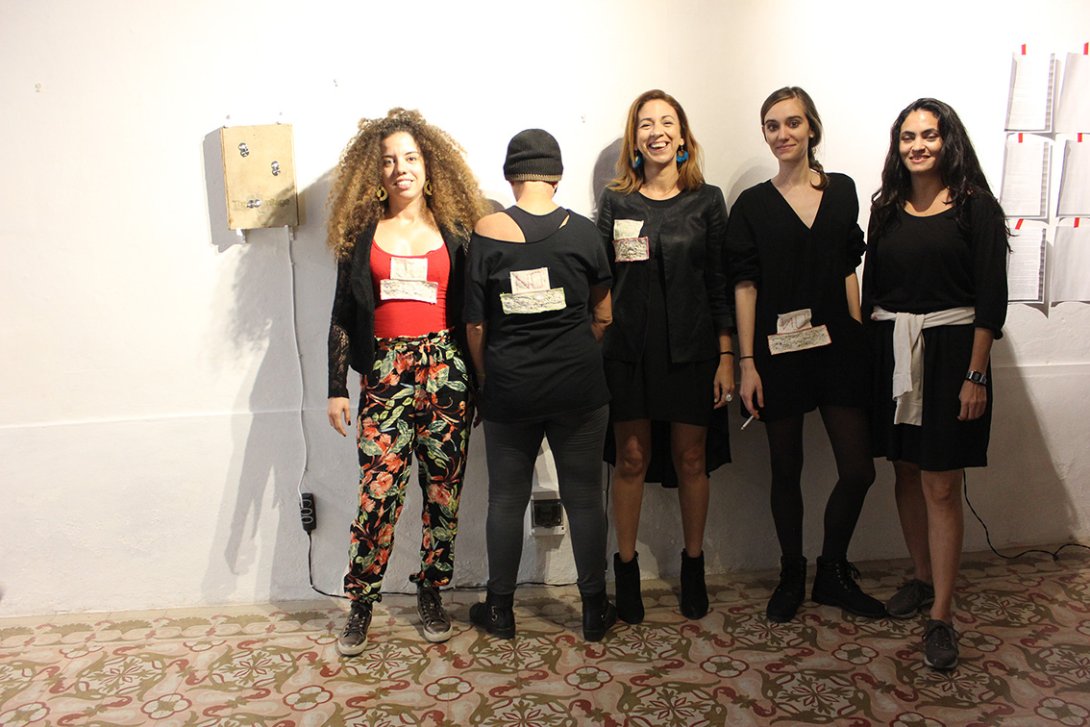 Exposición A quién pueda interesar. Artistas Celia González, Camila R. Lobón, Jenny Brito y Alina Águila, Espacio Aglutinador. Diciembre de 2018. 