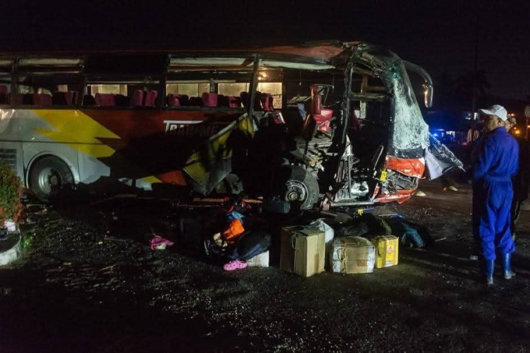 Restos de accidente de tránsito en Camagüey, viernes 10 de enero.