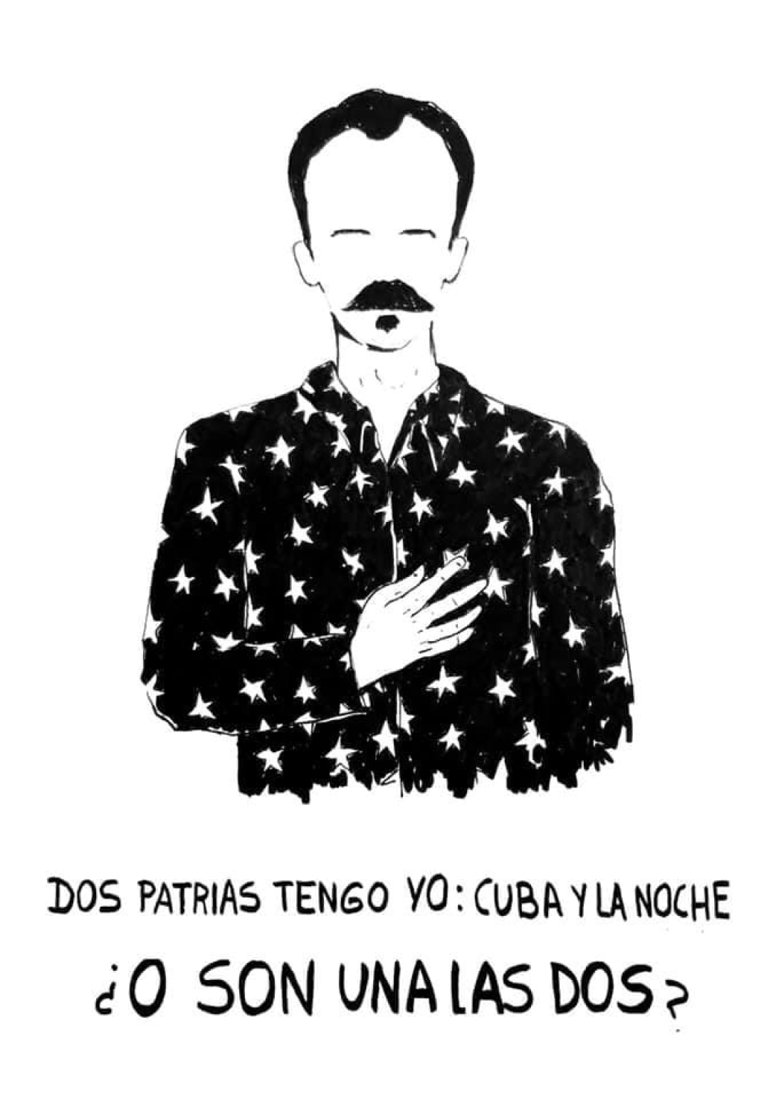 Cartel "Dos Patrias tengo yo: Cuba y la Noche..."