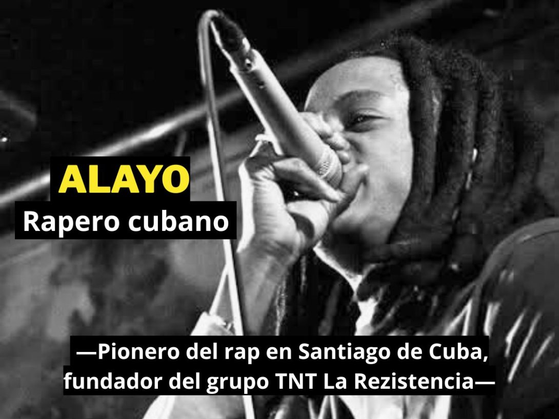 El rapero cubano Alayo (Alain García Artola).