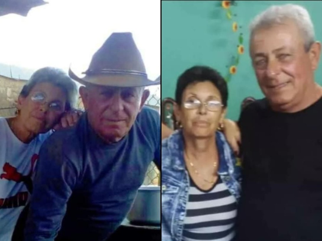 Mercedes González y Eddy Sánchez, pareja de ancianos acusada de "terrorismo".