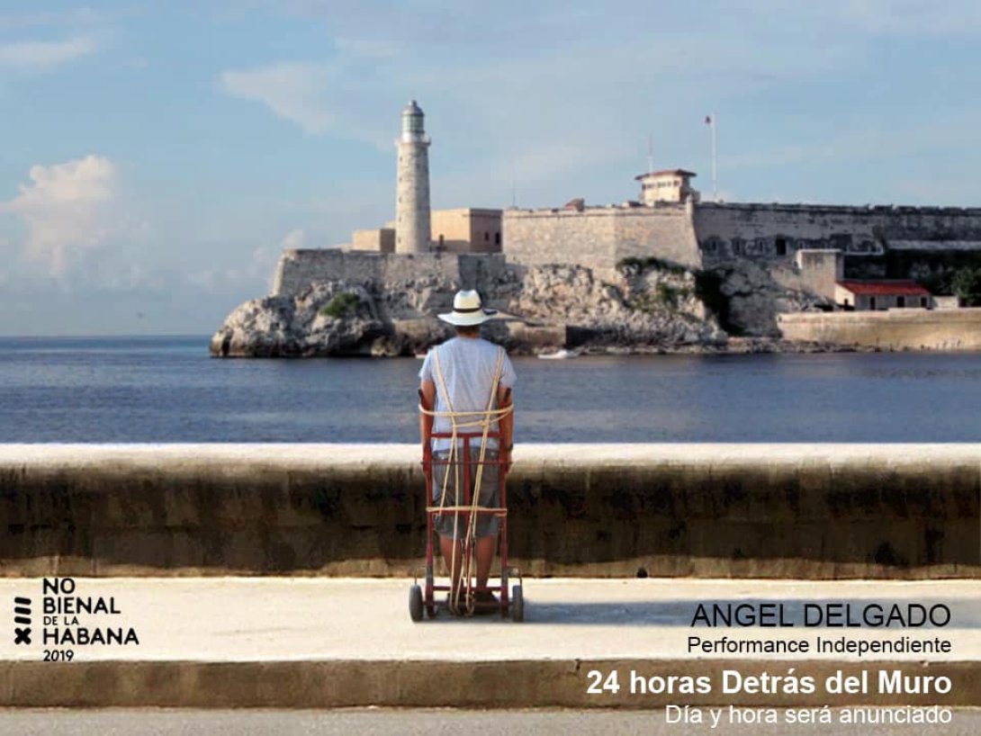 Performance de Ángel Delgado: 24 horas detrás del malecón
