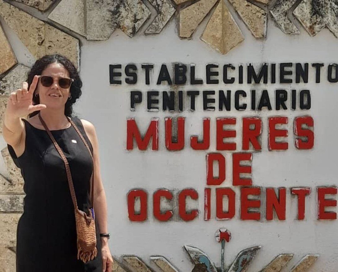 Angélica Garrido, ex-presa política, sale de prisión el 11 de julio de 2024.