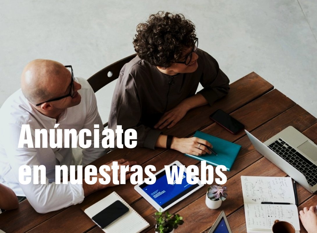 Promo portada web. Anuncio anúnciate en nuestras webs