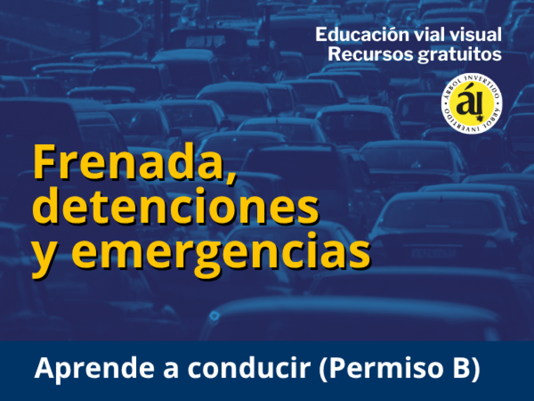 Portada serie Aprende a conducir. Frenada, detenciones y emergencias