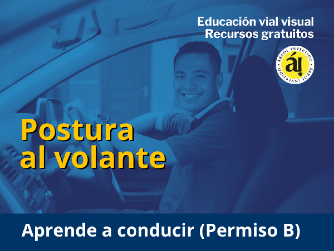Portada de serie Aprende a conducir. Postura al volante