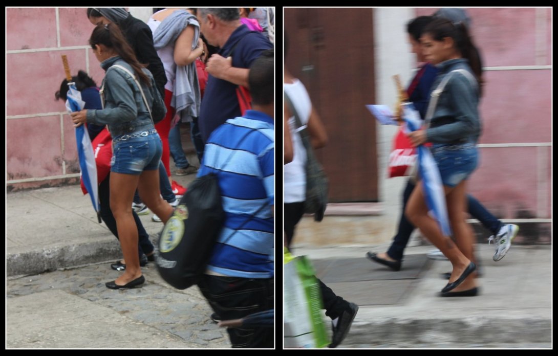 Collage. Mujeres se encuentran y recogen ejemplar liberado de Árbol Invertido.
