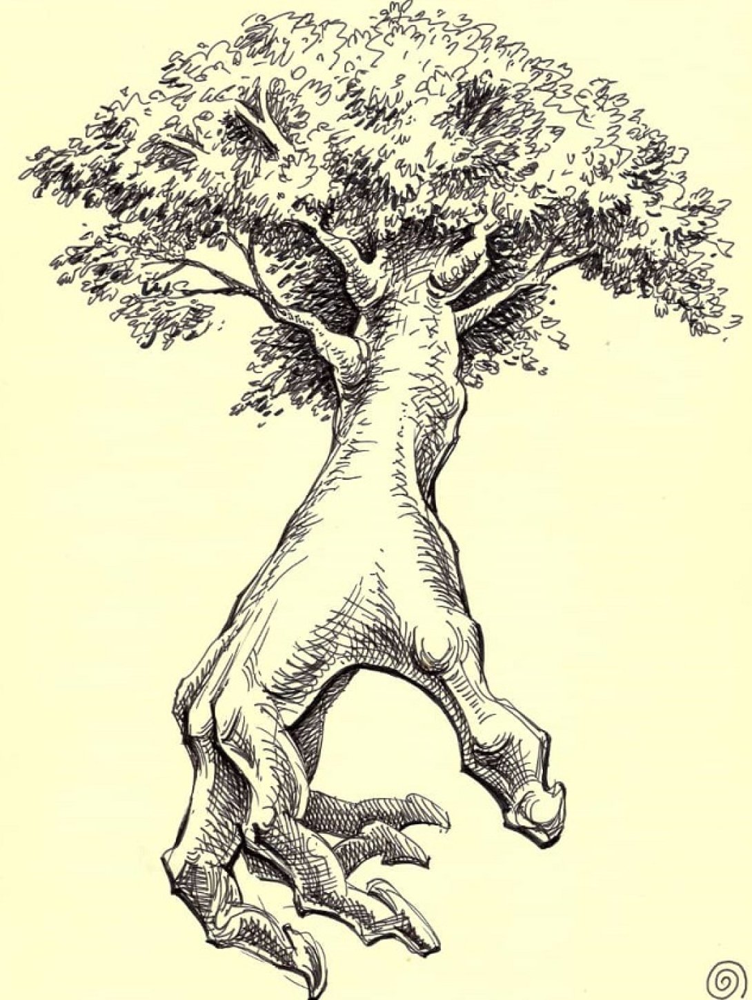 Obra: árbol mano de Amílkar Feria