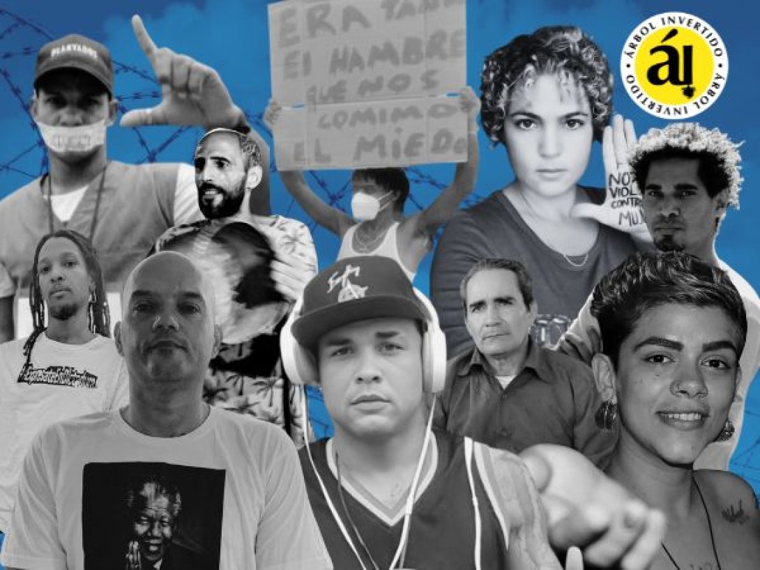Artistas cubanos en prisión por motivos políticos.