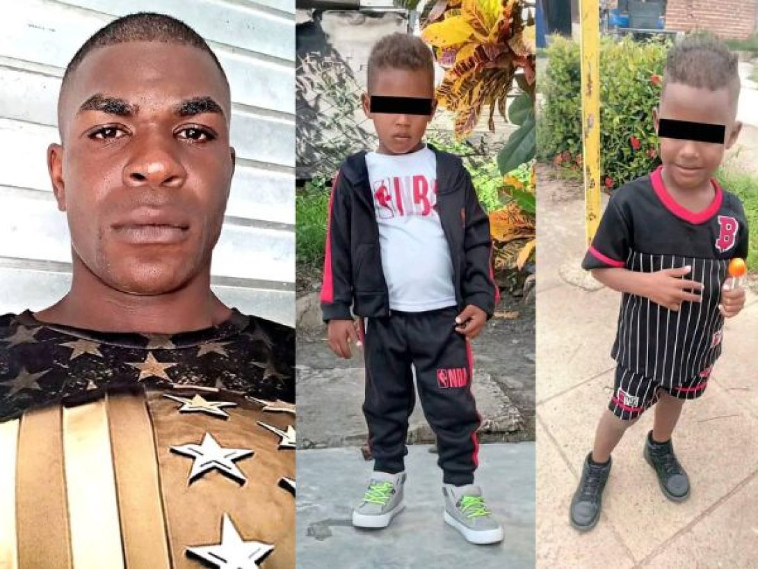 Aliesky Martínez Ferrer y su hijo de cinco años, Edgar Aliesky Martínez Torres.