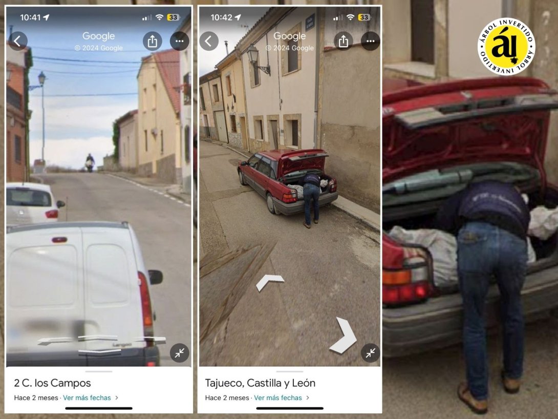 Imágenes del presunto asesino captadas por Google Maps.