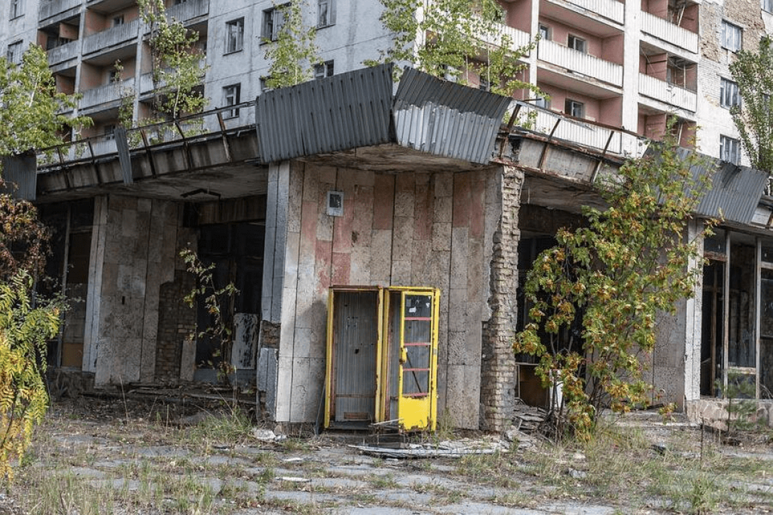 Edificio destruido. 