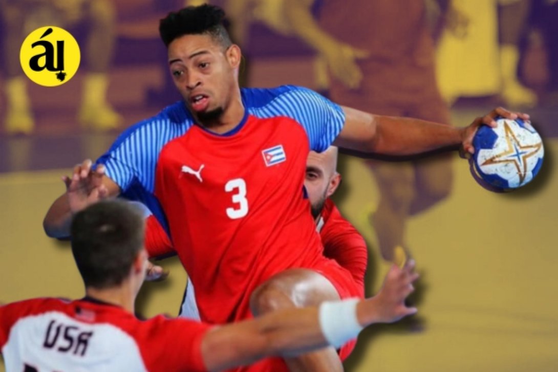 Omar Toledano, jugador cubano de balonmano.
