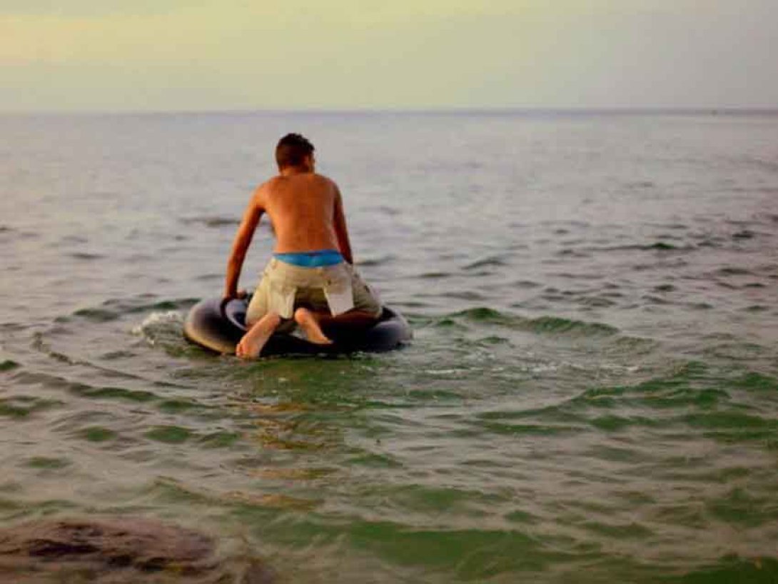 Balsero cubano. Foto: Ángelo del Castillo