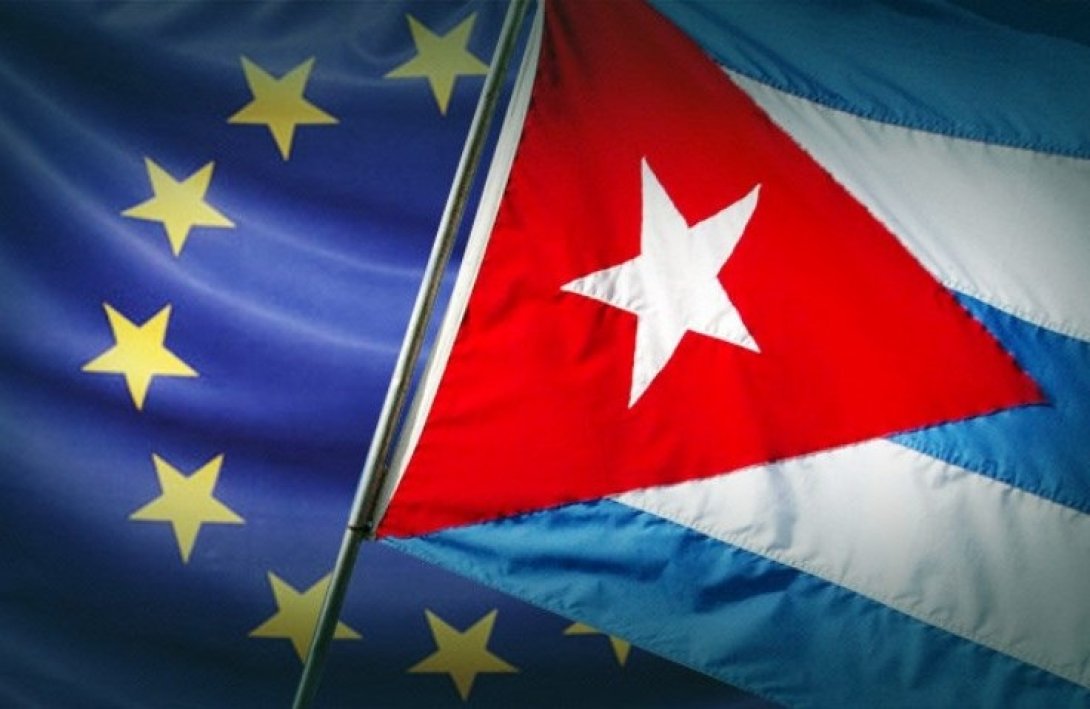 Banderas Cuba-Union europea