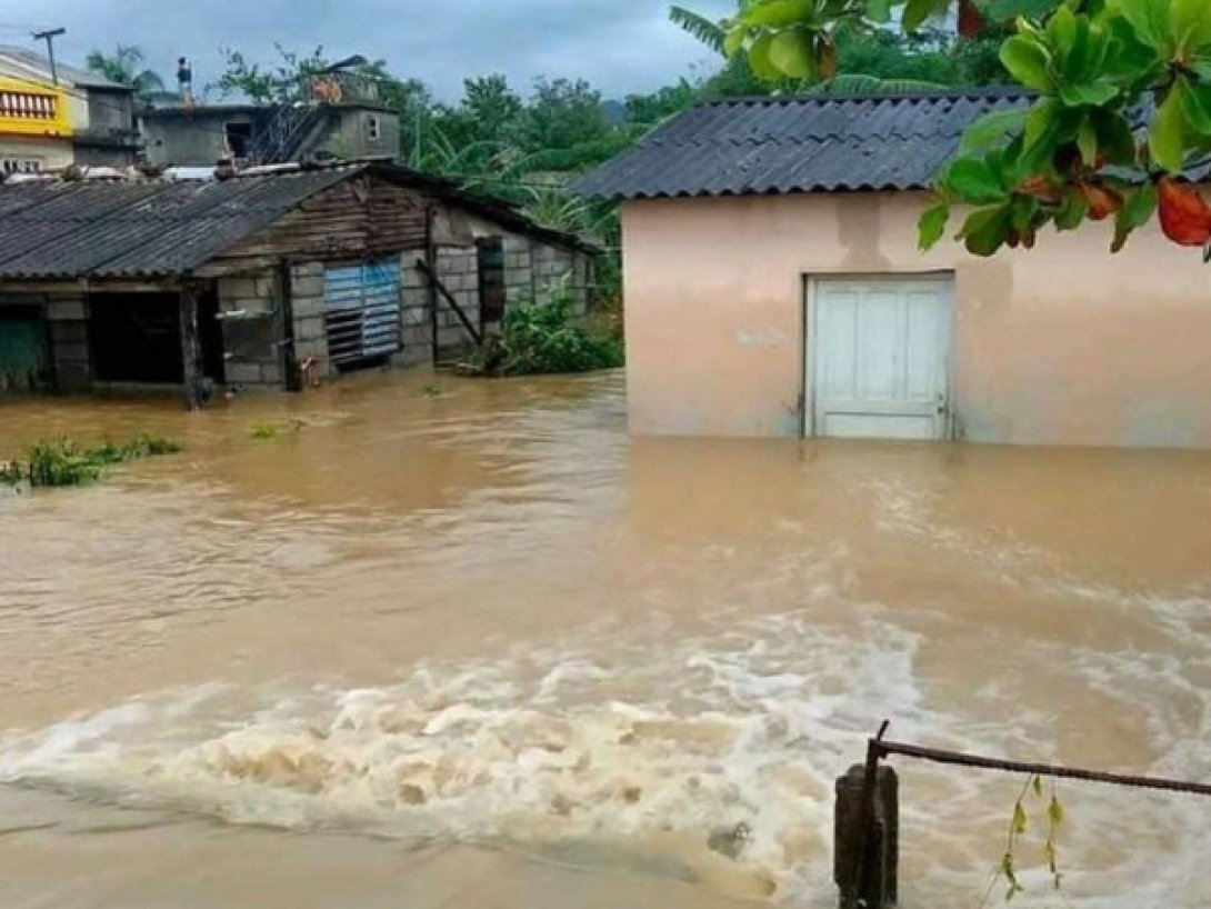 Inundaciones en Baracoa, Guantánamo.