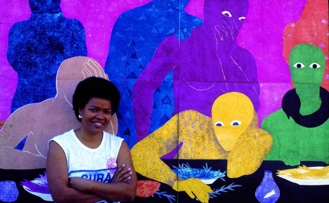 Artista cubana Belkis Ayón Manso (23 de enero de 1967 - 11 de septiembre de 1999).