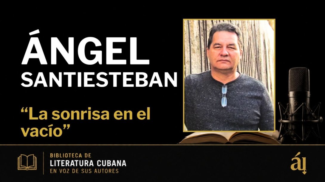  El escritor  Ángel Santiesteban en la Biblioteca de Literatura Cubana en voz de sus autores Mensaje de estado